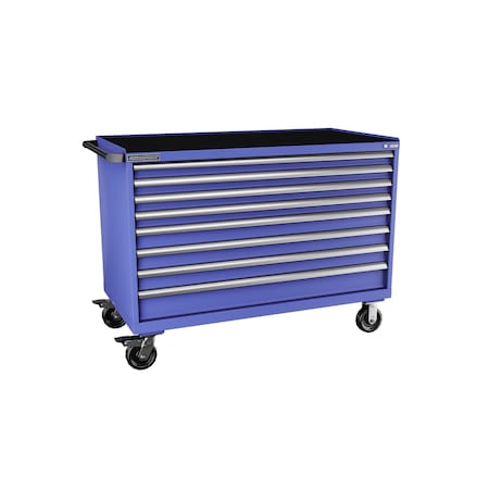 Champion Tool Storage Tool Cabinet, 8 Drawer, Blue, Steel, 56-1/2 in W x 28-1/2 in D x 43-1/4 in H, D15000801ILMB8RT-BB D15000801ILMB8RT-BB